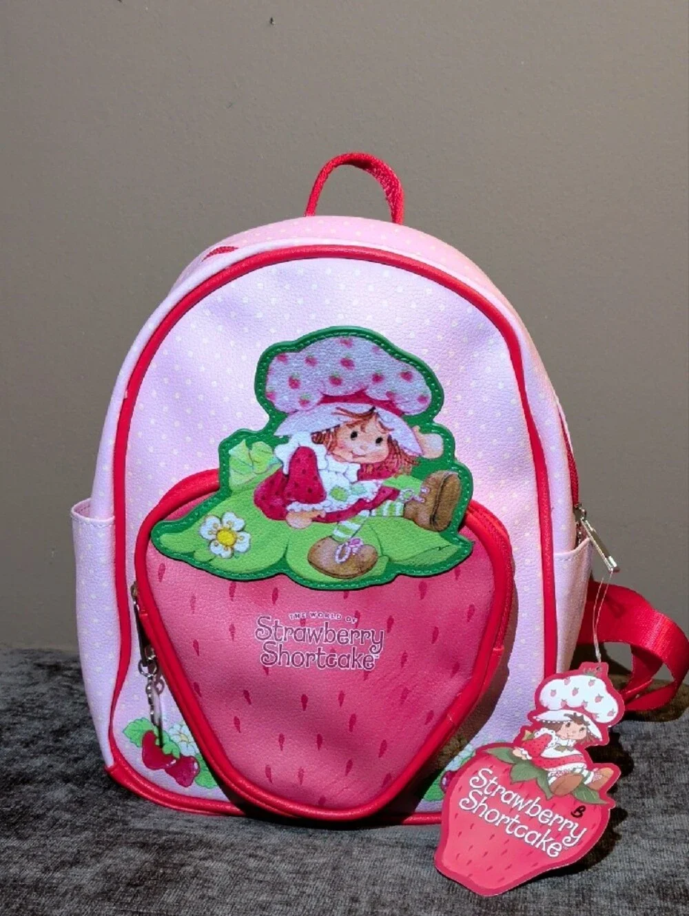 Claire's Strawberry Shortcake Pink and Red Kids Backpack